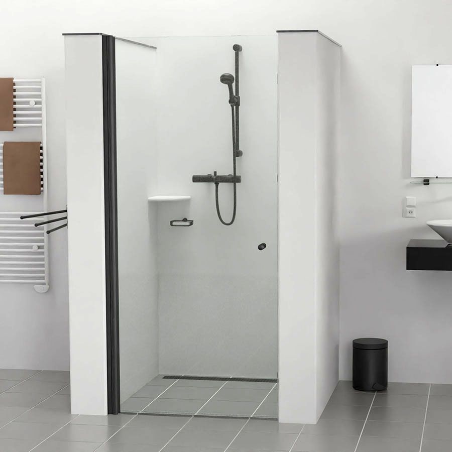 Douchescharnier 40BRS2110-2000 zwart